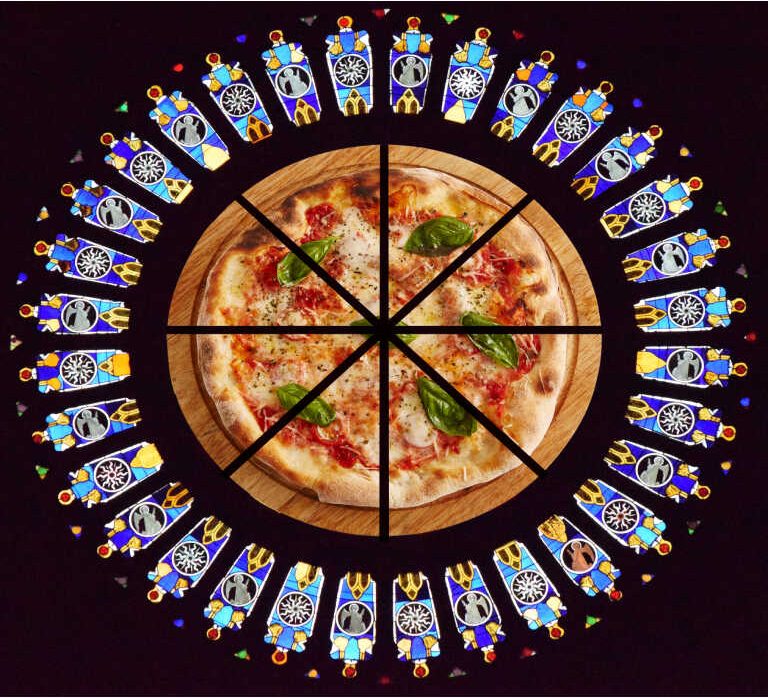 rózsaablak-pizza